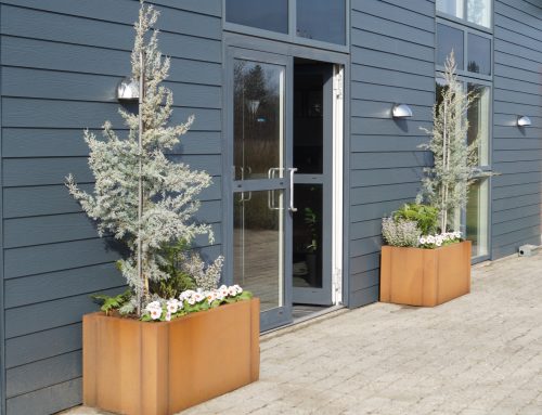 Højbed og plantekasser i cortenstål