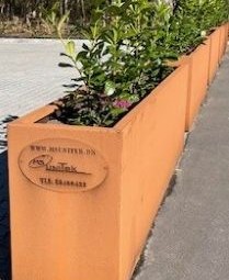 Højbed i corten - 40 cm højde